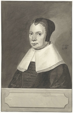 Portret van de vrouw van Jacobus Johannes Batelier by Aert Schouman