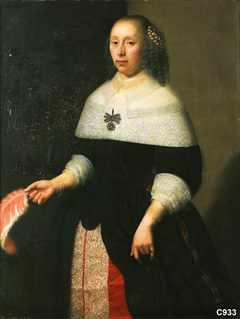 Portret van een vrouw van de familie Van Neck by Jan Albertsz Rotius