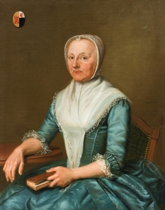 Portret van Isabella Cornelia van der Burgh (1722-1791), echtgenote van Jacobus Hinlopen by Christiaan van Geelen