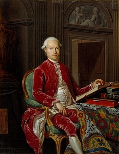 Portret van Joan Andreas Cunaeus (1743-1797) by Louis François Gerard van der Puyl