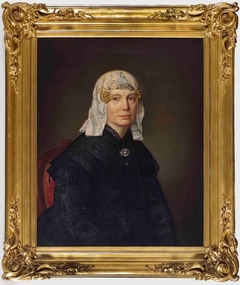 Portret van Mevr. M. Eskes by Johan Joeke Gabriël van Wicheren