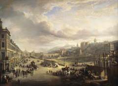 Princes Street with the Commencement of the Building of the Royal Institution by Alexander Nasmyth