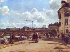 Quai du Pothuis, Pontoise by Camille Pissarro