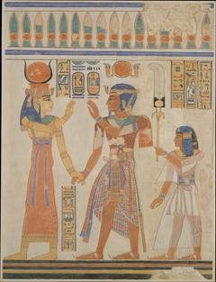 Ramesses III and Prince Amenherkhepeshef before Hathor
