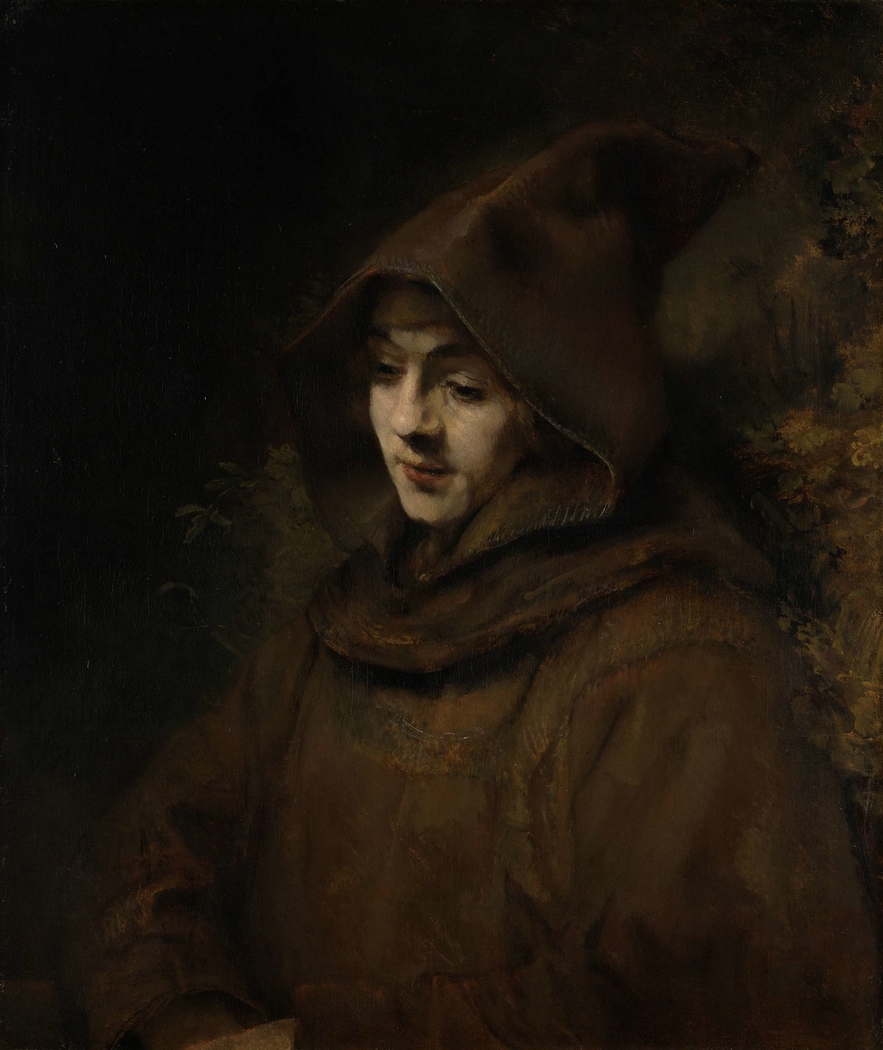 Rembrandt’s Son Titus in a Monk’s Habit