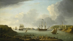 Return of a fleet into Plymouth Harbour by Dominic Serres