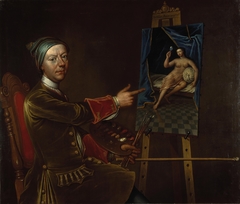 Richard Waitt, died 1733. Portrait painter (Self-portrait) by Richard Waitt