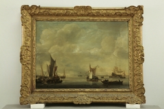 River Scene with Sailing Boats