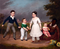 Robert, Calvin, Martha and William Scott and Mila by Anonymous