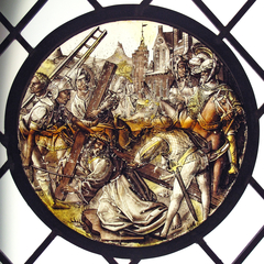 Roundel with Christ Bearing the Cross by Anonymous