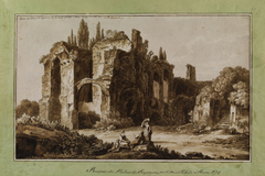 Ruines des palais des empereurs sur le mont Palatine à Rome by Jacob Philipp Hackert