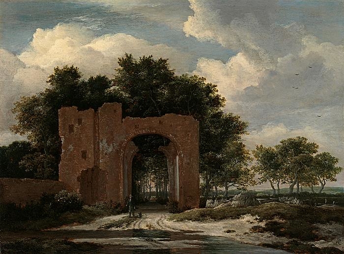 Ruins of the gate of Huis ter Kleef near Haarlem