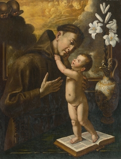 Saint Anthony of Padua with Baby Jesus by Anonymous