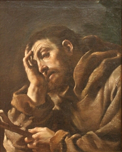 Saint François d'Assise en méditation by Guercino