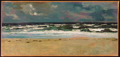 Sandy Beach with Breakers by Winslow Homer