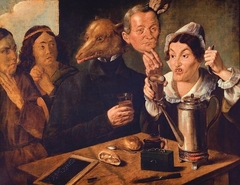 Satire on drunkenness – allegorical scene