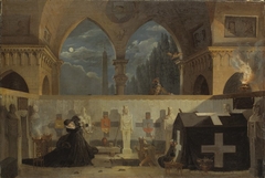 Scene from "Fale Bure", act IV. Play by J G de la Gardie 1795