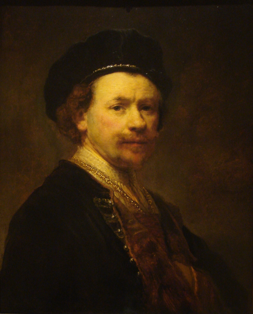 Self-portrait wearing a beret