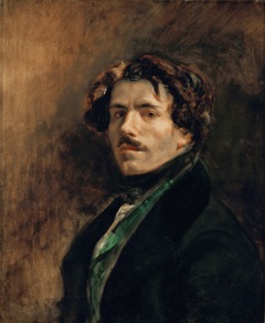 Self-portrait with Green Vest by Eugène Delacroix