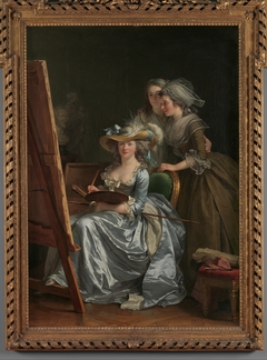 Self-Portrait with Two Pupils, Marie Gabrielle Capet (1761–1818) and Marie Marguerite Carreaux de Rosemond (died 1788) by Adélaïde Labille-Guiard