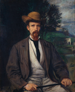 Self-Portrait with Yellow Hat by Hans von Marées