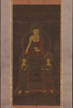 Shakyamuni triad by Anonymous