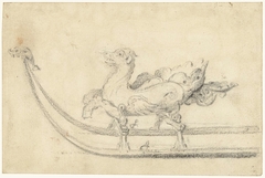 Slede in de vorm van een gevleugelde draak by Gerard ter Borch II