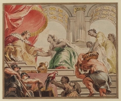 Solomon Receiving the Queen of Sheba by Jacob de Wit