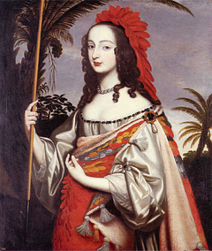 Sophia of Hanover as an Indian by Louise Hollandine of the Palatinate