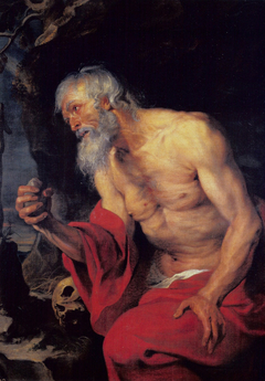 St Jerome in penitence by Anthony van Dyck