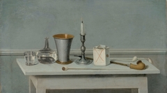 Still Life with Candle by Nils Schillmark