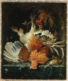 Still Life with Dead Poultry by Abraham Mignon