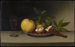 Still Life with Fruit, Cakes and Wine by Raphaelle Peale