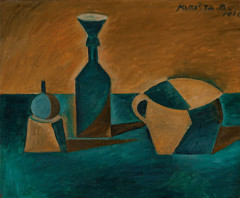 Still Life with Funnel by Bohumil Kubišta