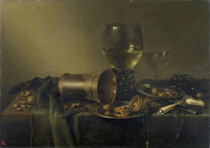 Still Life with Silver Tazza, Roemer and Oysters