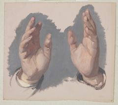 Study (I) of Both Hands of the Bishop to the Painting "The Oath of Queen Jadwiga"