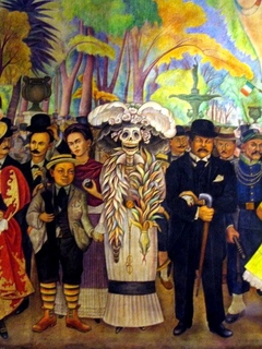 Sueño de una Tarde Dominical en la Alameda Central by Diego Rivera