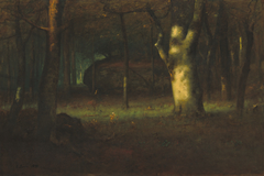 Sunset in the Woods by George Inness