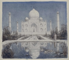 Taj Mahal bij maanlicht by Marius Bauer