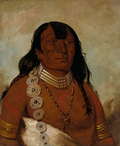 Téh-tóot-sah (better known as Tohausen, Little Bluff), First Chief by George Catlin