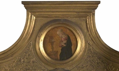 The Annunciate Virgin: Frame Roundel (right) by Master of Pratovecchio