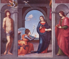 The Annunciation by Mariotto Albertinelli