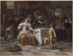 The Banquet of Anthony and Cleopatra by Jan Steen