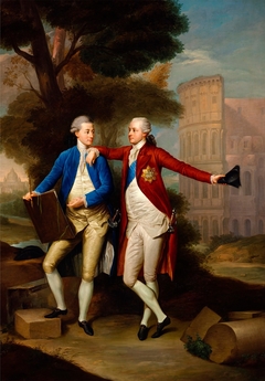 The Brothers Franciszek and Kazimierz Rzewuski with Colosseum in the Background by Anton von Maron