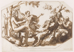 The Contest between Apollo and Pan by Jan de Bisschop