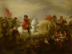 The Death of Frederick, 1st Duke of Schomberg (1615-1690) at the Battle of the Boyne, 1st July 1690 by Anonymous