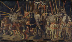The Decisive Attack of Micheletto Attendolo at San Romano by Paolo Uccello