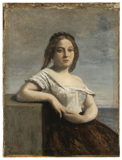 The Fair Maid of Gascony by Jean-Baptiste-Camille Corot