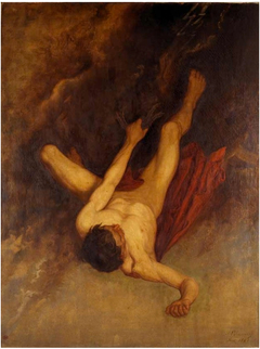 The fall of Phaeton by Adolphe Pierre Sunaert