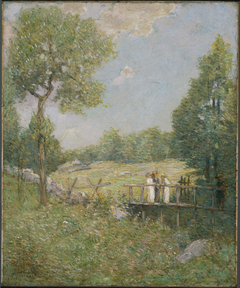 The Fishing Party by J. Alden Weir